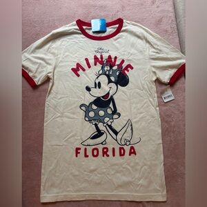 New Disney Minnie Mouse off white Tee shirt